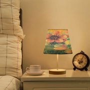BZSMCE Table Lamp Creative Blooming Hues Pattern Simple Pattern Night Light