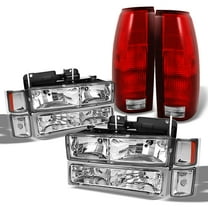 AKKON - For Chevy C/K 1500/2500/3500 Tahoe Suburban Silverado Full Size C10 Headlights   Bumper Light   Tail Brake Lamp