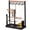 Black, variant on Jewelry Organizer Stand Necklace Holder, 4-Tier Jewelry Tower Rack with Earring Tray and Holes, 10 Hooks Necklaces Hanging Storage Tree Display for Bracelets Watches Earrings Rings -Green