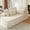 Beige, variant on YWEN 78.5" Sofa Chaise Lounge Chair Indoor, Oversized Boneless Cloud Couch Bed with Pillows, Corduroy Convertible Futon Sleeper Lounge Reading Chair for Living Room Bedroom