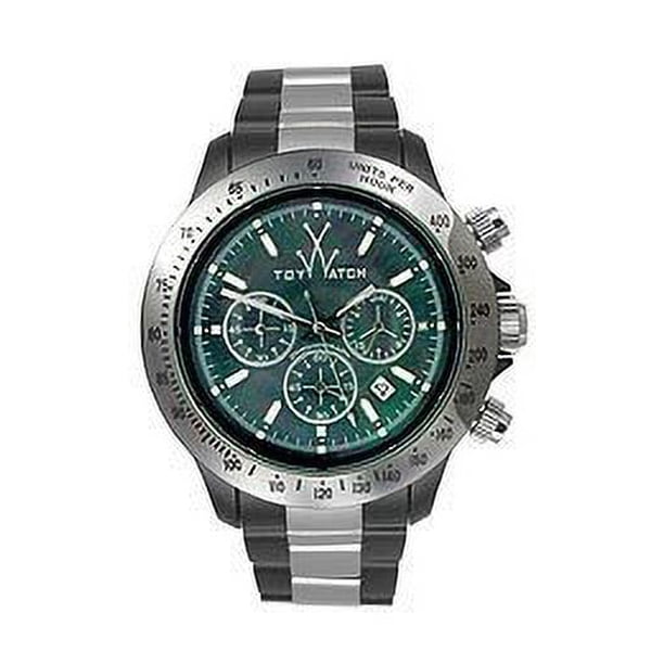 ToyWatch Quartz Analogue Chronograph Steel ToyWatch Men Chronograph Gray Tone Stainless Steel 41mm  main image 2