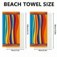 thumbnail image 3 of AUQ Beach Towels,Extra-Wide Surface Quick Dry Beach Towel,Wrinkle Proof Microfiber Beach Towel,Style1,28"x56", 3 of 4