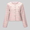 thumbnail image 2 of MKLEKYY Veste Légère Femme Design Français Ample Courte Style Mode Petite Veste à Parfum Femme, 2 of 8