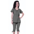 thumbnail image 4 of Moomaya Womens Nightwear Set Capri Cotton Sleepwear 2 Pcs Nightdresses, 4 of 6