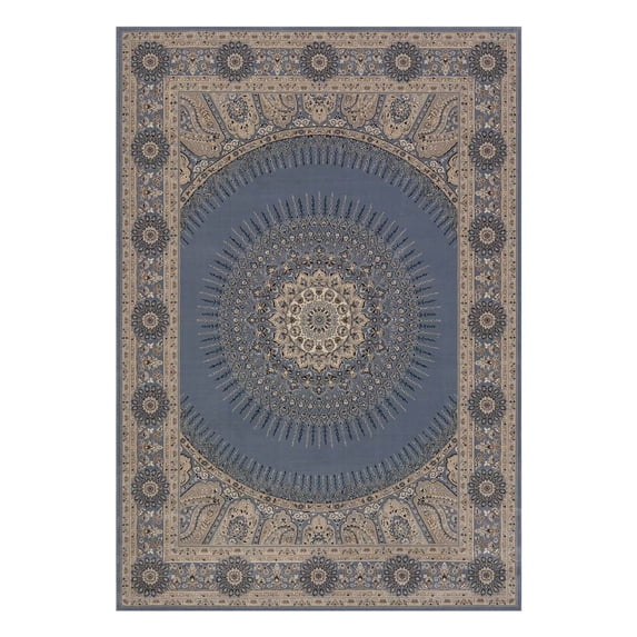 Area Rug in Blue and Gray (10 ft. 6 in. L x 7 ft. 10 in. W)