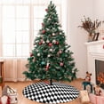 thumbnail image 7 of Pofeuu Black And White Diamonds Print Christmas Tree Skirt, Merry Christmas Skirt Xmas Tree Ornaments for Xmas Holiday Party Decorations-36", 7 of 7