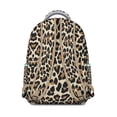 thumbnail image 2 of Animal Print Students Backpack Leopard Cheetah Pattern with Glitter Texture Fashionable School Bag for Students, 2 of 6