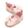 thumbnail image 6 of Miluxas Infant Baby Girls Soft Sole Bowknot Princess Wedding Dress Flats Prewalker Newborn Light Baby Sneaker Shoes Pink 1 Years, 6 of 9