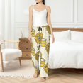thumbnail image 4 of Balery Cartoon Honey Pot Bee Sunflower Pantalones de pijama para mujer, pijamas ultraligeros, pantalones de estar por casa-3X-Large, 4 of 6