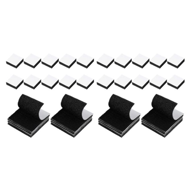 kurtrusly Ruban de Fixation de Sofa Noir 12x Résistance Ruban de Fixation Autocollant pour Usage Intensif Auto-Adhésif Crochet et Boucle 2 Ensembles