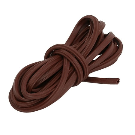 Unique Bargains 4M PVC Door Window Wardrobe Bottom Sliding Sealing Weather Stripping Brown