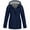 Navy, variant on SMihono Fashion Women Casaul Solid Jackets Outdoor Plus Size Drawstring Zipper Hooded Raincoat Windproof Tops Coat With Pocket Ladies Long Sleeve Casual Outwear Jackets for Young Girls Blue 4