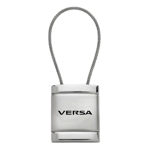 Nissan Versa Satin Chrome Cable Key Ring (Silver)