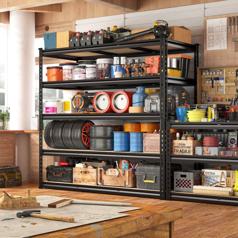 Reibii 48.2" Metal Shelving Unit, 2,600 Lb Capacity photo 5