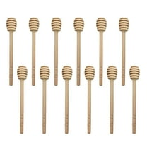 NICEXMAS 12Pcs Wooden Honey Stir Sticks Easy to Use for Drinking Use and Syrup