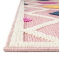 thumbnail image 6 of Unique Loom Aruba Outdoor Collection Area Rug - Noord (7' x 10' Rectangle Pink/Gold), 6 of 7
