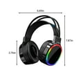 thumbnail image 3 of RKZDSR Gaming Headset with Noise Canceling Microphone, 7.1 Surround Sound Over-Ear Headphones with RGB LED, Multi-Platform Compatibility for PC, PS5, Laptop, 3 of 8