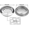thumbnail image 2 of 30 Pcs Round Air Vent Grille 35mm Exhaust Grille Ventilation Stainless Steel Air Vent Grille Round Ventilation Grille Vent Hole For Furniture, Kitchen, 2 of 4
