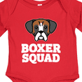 thumbnail image 4 of Inktastic Dog Boxer Squad Boys or Girls Long Sleeve Baby Bodysuit, 4 of 5