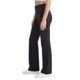 thumbnail image 3 of No nonsense Women's Flared Yoga Pants Wide Waistband Leggings, Black, XX-Large, 3 of 5