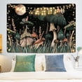 thumbnail image 2 of Tapiz Trippy de hongos JanHm 39 x 59 pulgadas, 2 of 5
