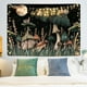 thumbnail image 2 of Tapiz Trippy JanHm de Hongos Luna Estrellas Caracol Plantas 51 x 59 Pulgadas, 2 of 5