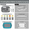 thumbnail image 2 of Tabla de cortar HI NINGER plegable con colador 9 en 1 para acampar, 2 of 7