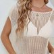 thumbnail image 4 of Womens Sexy Clothing Swimsuit Cover Hollow-Out Tassel Cover-Ups Loose Bathing Suit Sunscreens Shirt Pullover Beach Dress, 4 of 4