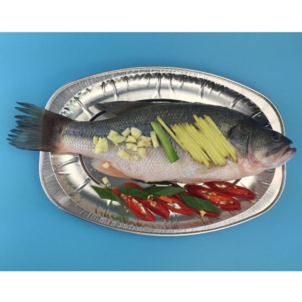 Oval Aluminium Foil Tray Buffet Disposable Party Serving Food Platters