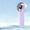 Purple, variant on Lunxisen 1 Pcs Portable Handheld Fan Rechargeable USB Personal Cooling Fan with LED Display for Travel Office Outdoor Use