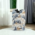 thumbnail image 6 of Yayeee Freestanding Laundry Hamper with Handle Collapsible Large Storage Basket for Clothes, Snowy Winter, 6 of 7