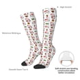 thumbnail image 4 of Fotbe Cute Christmas Hat Penguin A Calcetas Divertidas Estampadas para Hombre y Mujer, Calcetas de Algodón hasta la Rodilla para Caminar, Correr, Enfermería y Embarazo, 4 of 6