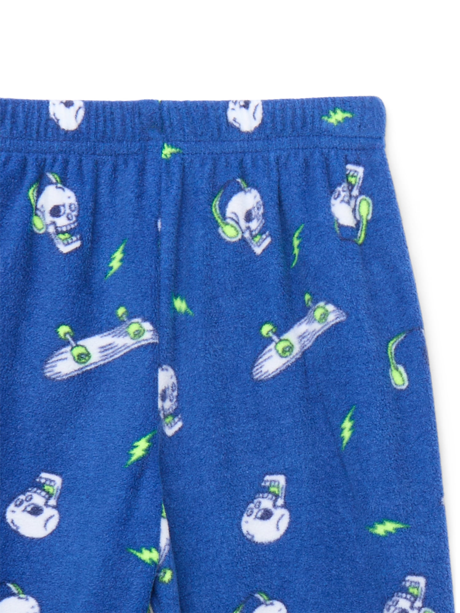 Wonder Nation Boys Short Sleeve Top and Pants, 2-Piece Sleep Set, Sizes 4-18 Plus Husky
