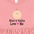 thumbnail image 4 of Inktastic Mimi and Poppop Love Me Grandchild Girls Baby Dress, 4 of 5