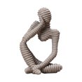 thumbnail image 1 of Décoration Style Penseur Sculpture Abstraite Cadeau Étagère Statue en Résine, 1 of 5