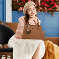 thumbnail image 2 of "Bolsas Para Dama Moda Bolsas Tote Con Dos Correas De Hombro Lab.G. Marron ", 2 of 5
