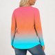 thumbnail image 3 of Mujeres Manga Larga Tops Casual de Moda Impresión Cuello Redondo Plegado Más Tamaño Primavera Superior, 3 of 6