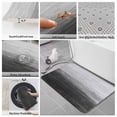 thumbnail image 6 of Grey Ombre Bath Mat 3 Piece Bathroom Rug Set, Modern Abstract Art Ocean Oil Painting Non Slip Bath Rug Contour Mat and Toilet Lid Cover, Absorbent Shower Mats Soft Bath Rugs and Mats Sets, 6 of 8