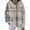 Light Gray, variant on Women's Fashion Casual Hooded Loose Printed Long Sleeve Sweatshirt Grid Pattern Pullover Top for Women Autumn Streetwear Comfortable Oversized Hoodie,Light Gray,2XL