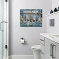 thumbnail image 2 of Nautical Wall Art Inspirational Scripture Fish Pictures Fishing Wall Decor Motivational God Says You Are Picture Canvas Painting Prints Framed Artwork Decor for Bedroom Bathroom Living Room 12"x16", 2 of 6