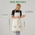 thumbnail image 5 of Qucyy Kitchen Apron Waterdrop Resistant Cotton Apron with adjustable Aprons for Women with Pockets 10 Color option Cooking Powder Pink Apron (Powder Pink), 5 of 5