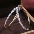 thumbnail image 4 of DESIGNICE 2 Colors Women Big Hoop Earrings Large Loop Circle Alloy Jewelry Earrings Large Hoop Earrings for Women, 4 of 7