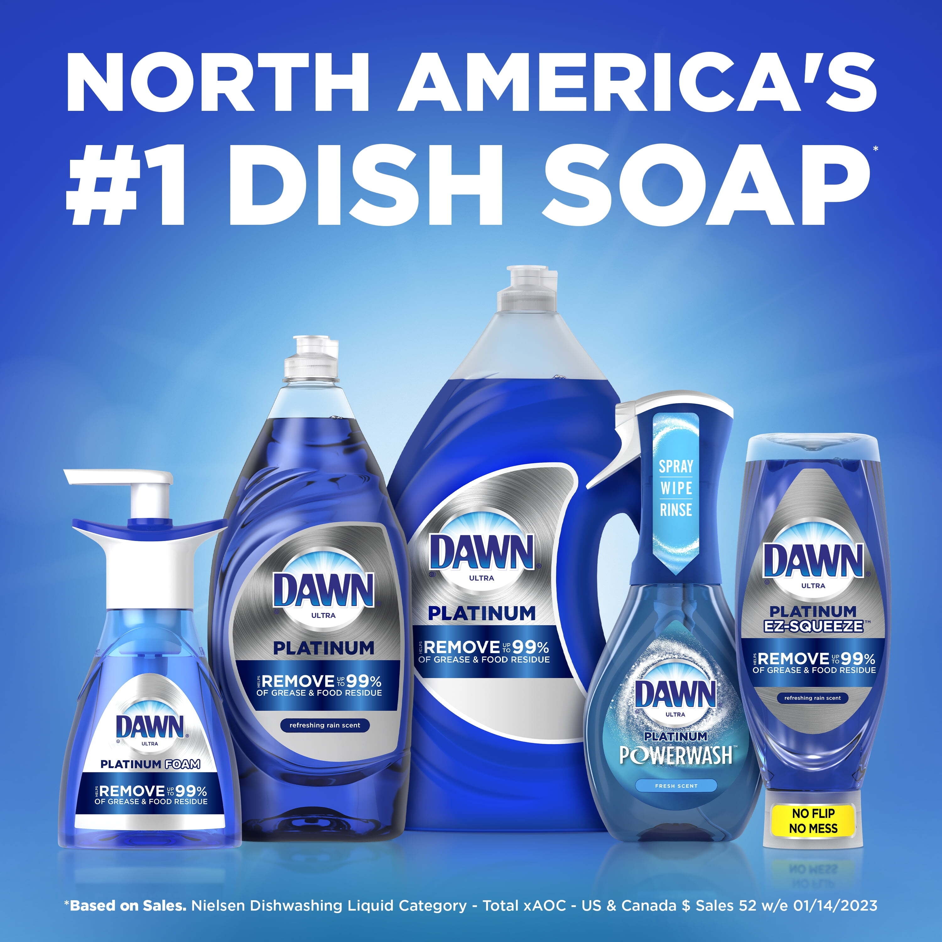 Dawn Platinum Powerwash Dish Spray Dish Soap Fresh Scent Bundle 1  Starter-Kit Plus 1 Refill 