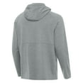 thumbnail image 3 of Men's Antigua Heather Gray Ricky Stenhouse Jr. Spikes Quarter-Zip Pullover Hoodie, 3 of 3