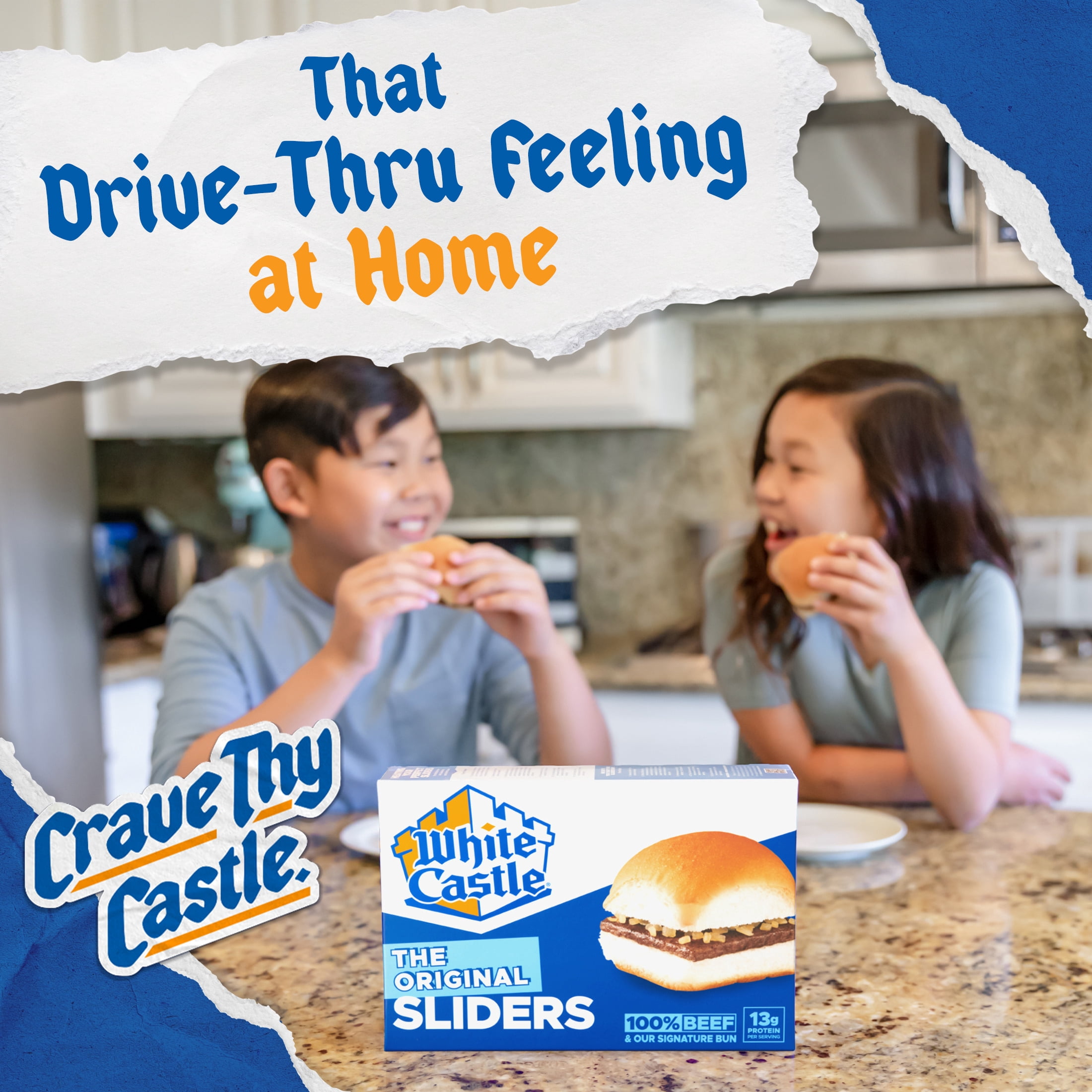 White Castle Original Sliders, 9.5 oz, 6 Ct (Frozen Snack)