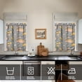 thumbnail image 2 of Vintage Kitchen Food Cooking Chef Tier Cafe Curtains for Bathroom Living RV Rod Pocket Window Drapes 36 Inch 2 Panels Set 28"x36" 2 Panels Window Treatment Tiers, 2 of 4
