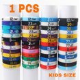 thumbnail image 2 of 1 pulsera de silicona para deportes de baloncesto para niños, banda elástica de goma para exteriores, regalo conmemorativo con personalidad, 2 of 5