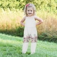thumbnail image 4 of NAISIBABY Girls Suspenders Jumpsuit, Sleeveless Fashion Printed Summer Romper White 1T, 4 of 5