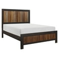 thumbnail image 3 of Unique Style 1pc Full Size Bed Multi-Tone Panel Headboard Low-profile Footboard Modern Bedroom Furniture, 3 of 3