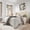 Cream White, variant on Amolife Queen Size Velvet Upholstered Bed with Wingback Headboard, Off-white
